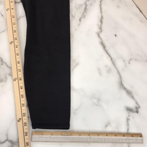 Athleta Leggings Womens Small Black Laser Cut‎ Persistence 7/8 Tight Athletic - Picture 15 of 15